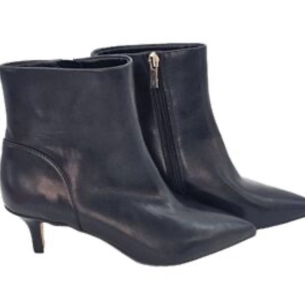 Nordstrom Rack Black Leather Heeled Boots